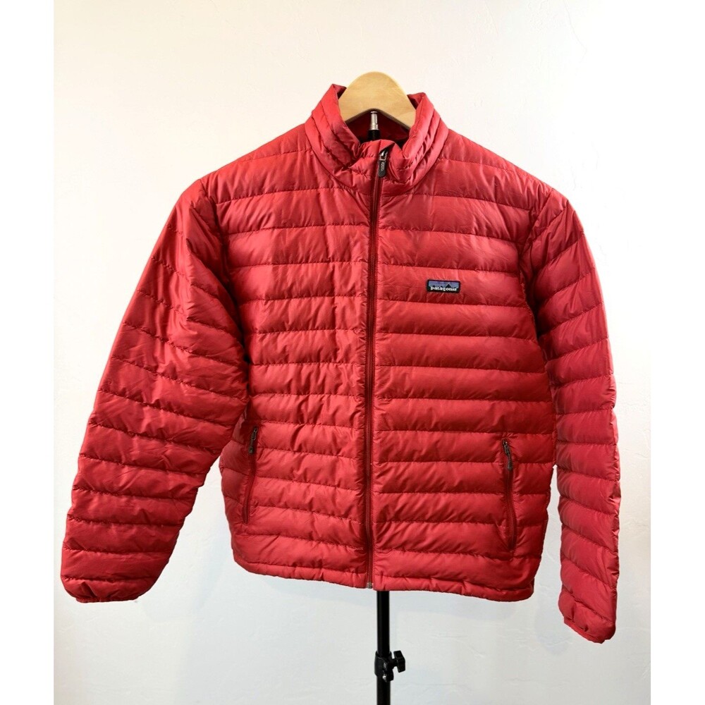 Patagonia Down Sweater Jacket Red Men's Medium Lightweight Puffer